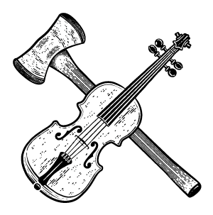 Axe and Fiddle Graphic
