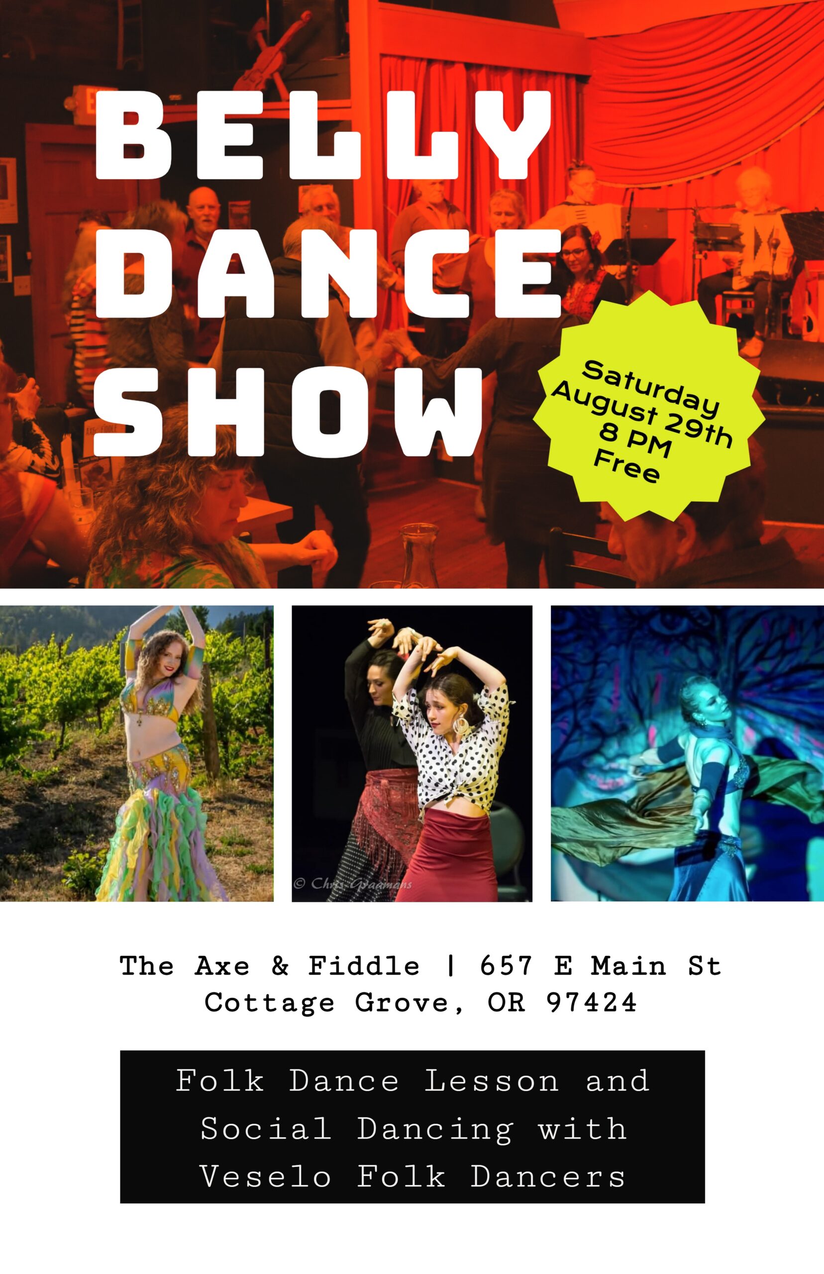 Belly Dancing – FREE at Axe & Fiddle